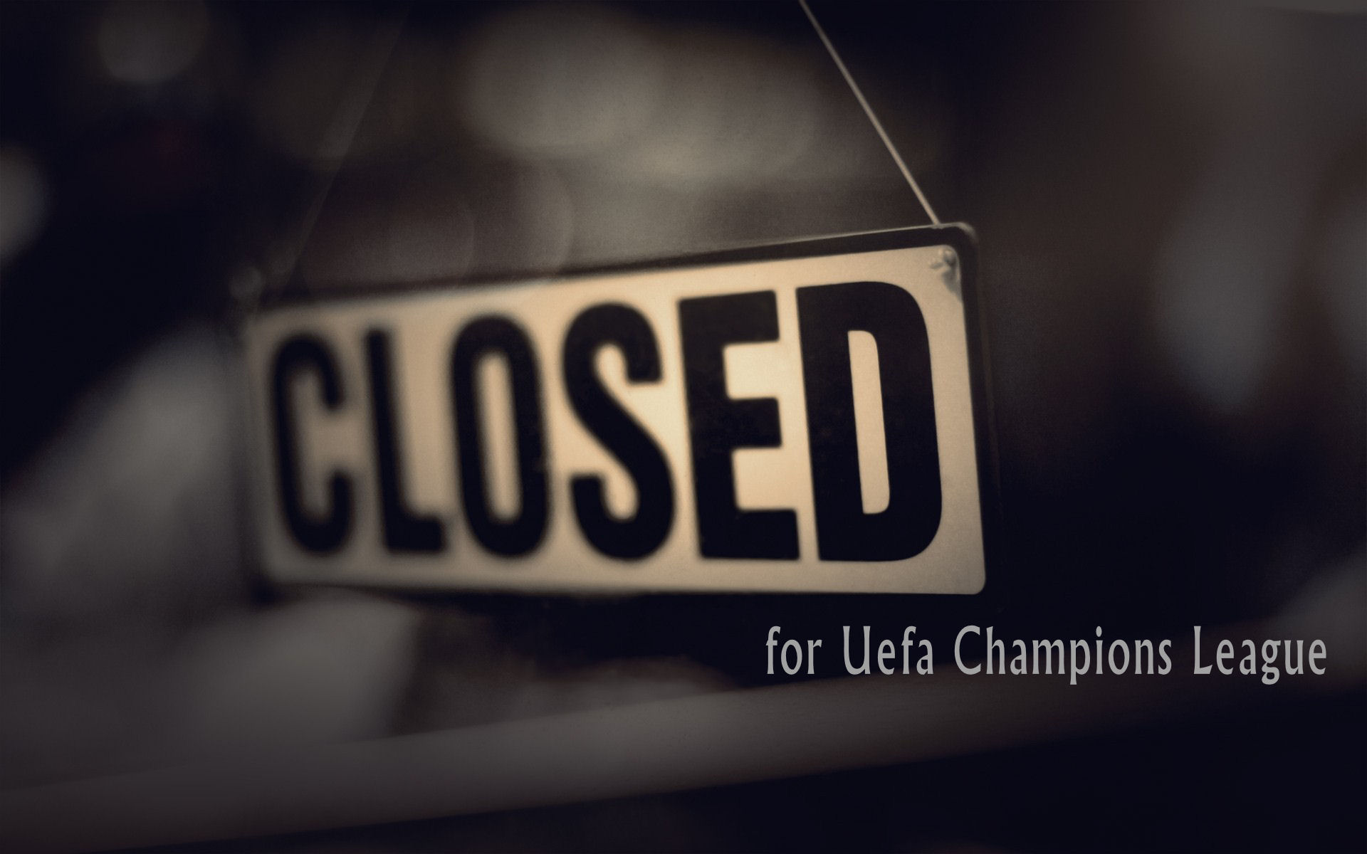 CLOSED FOR CHAMPIONS!!!
