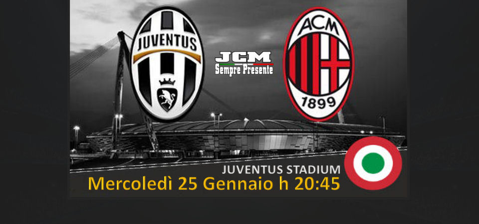 Disponibilità Juventus Milan – Coppa Italia